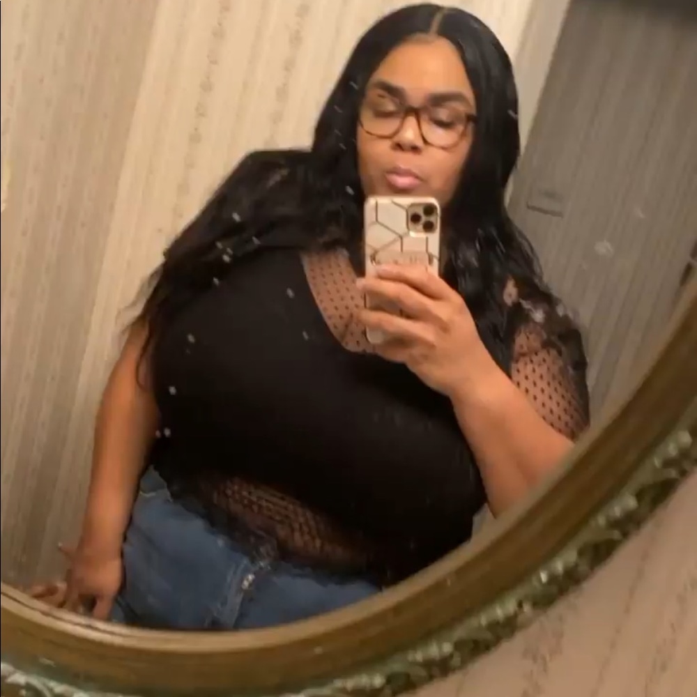 Forever 21 Black Mesh top